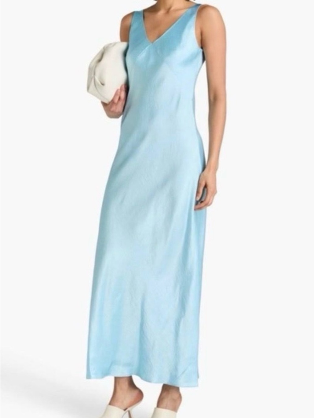 Vince Light Blue V-Neck Maxi Dress